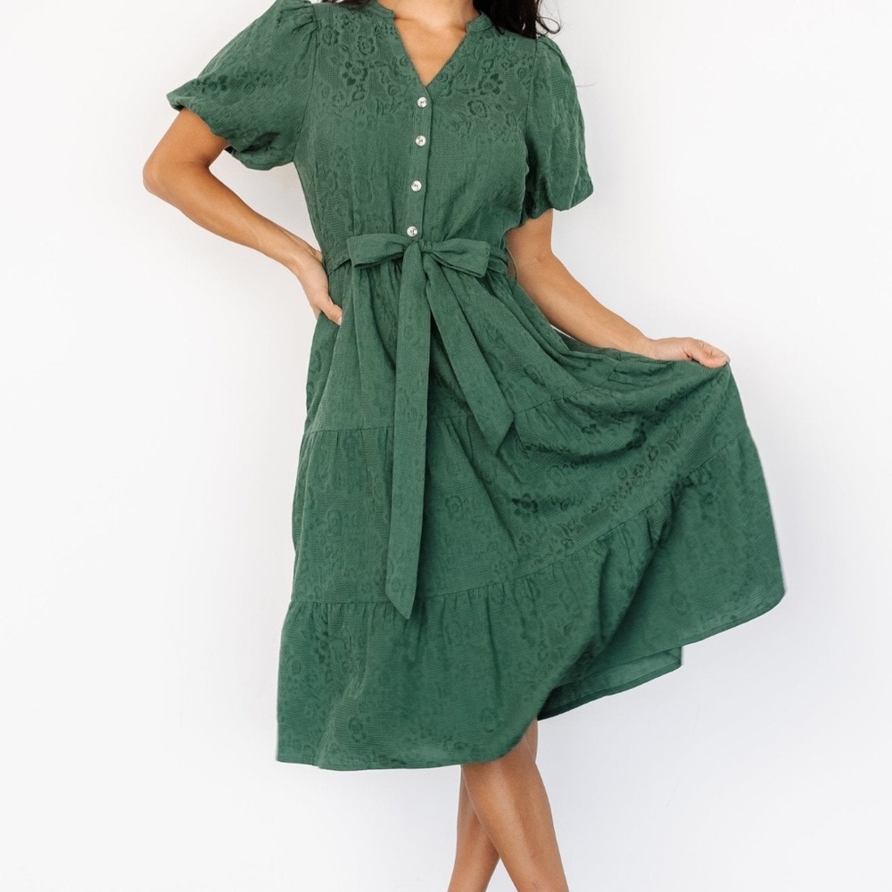 Baltic Born Philippa Midi Dress Green Size M - Picture 5 of 8